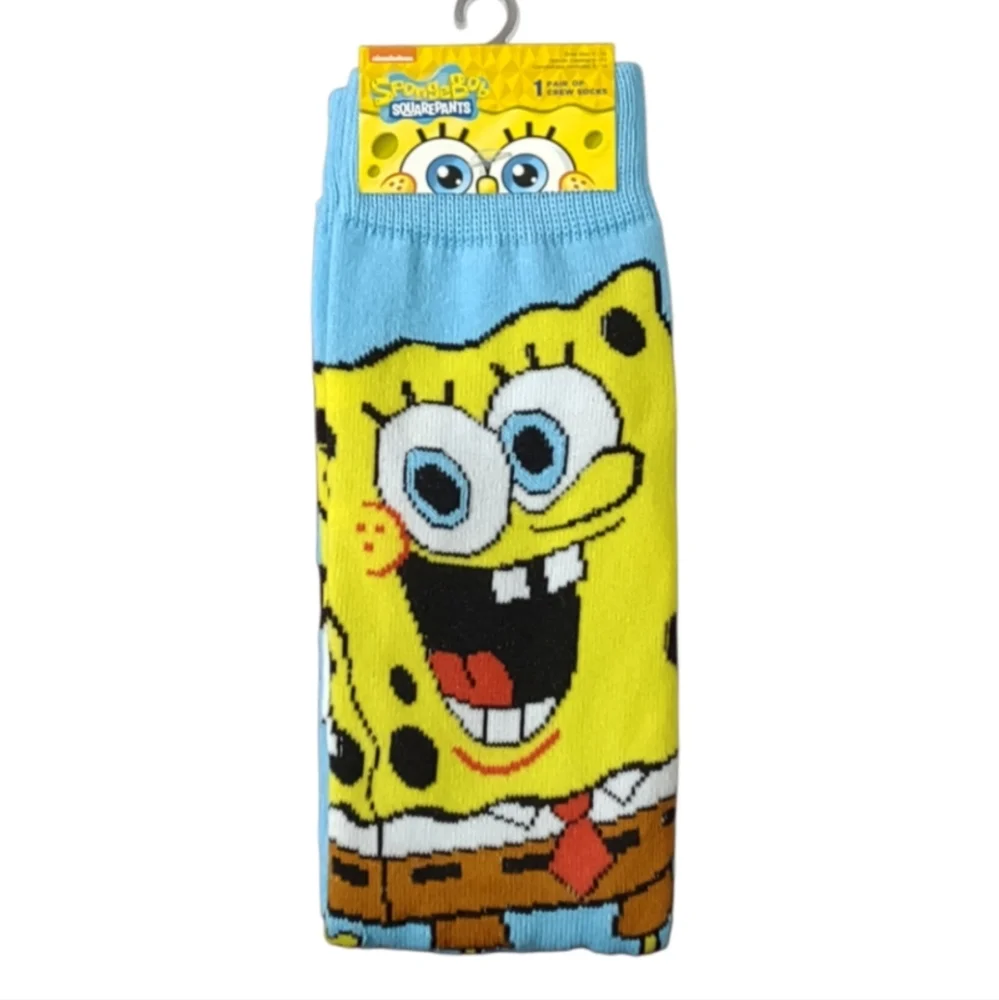 Nickelodeon SpongeBob SquarePants Crew Socks Unisex Bundle And Save